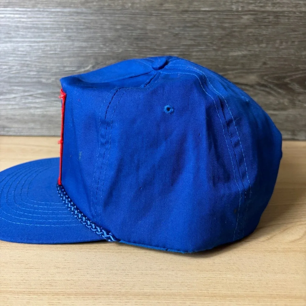 Vintage Plano Hat Cap Snapback Blue Trucker Texas Balloon Festival 1994